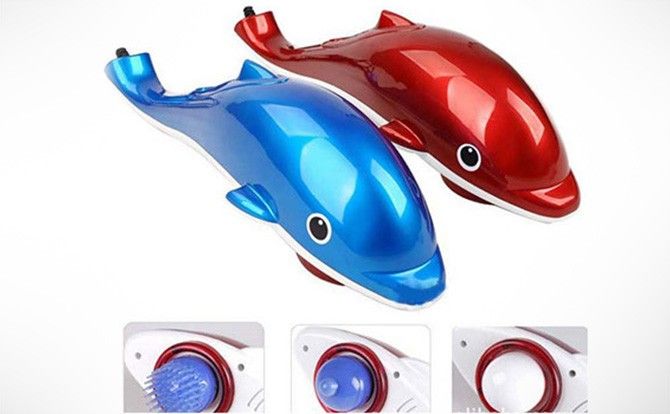 Dolphin Hand Held Massager With Vibration - Assorted Colors - Connectwide