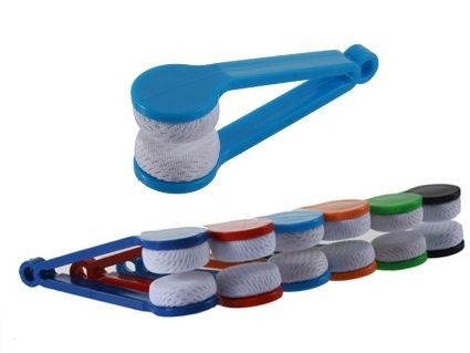 Eye Glass Cleaner - Microfibre Clip Assorted 1 Unit - Connectwide