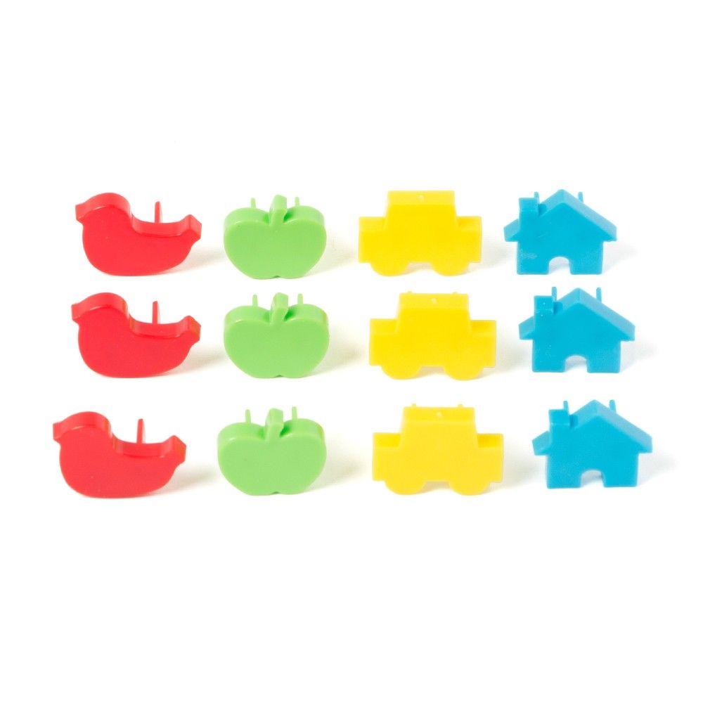 12 Piece Outlet Plugs Assorted Colour - Sale Zone