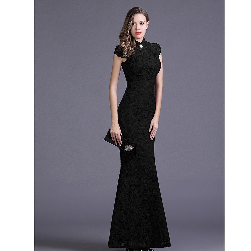 Elegance Black Colored Party Dress - STUPA FASHION
