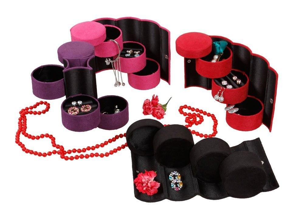 Travel Roll Up Jewellery Box Assorted 1 Unit - Total Gift Solutions