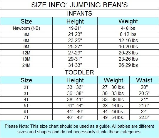 hopscotch jumping beans im a wild child tee jumping beans size chart baby