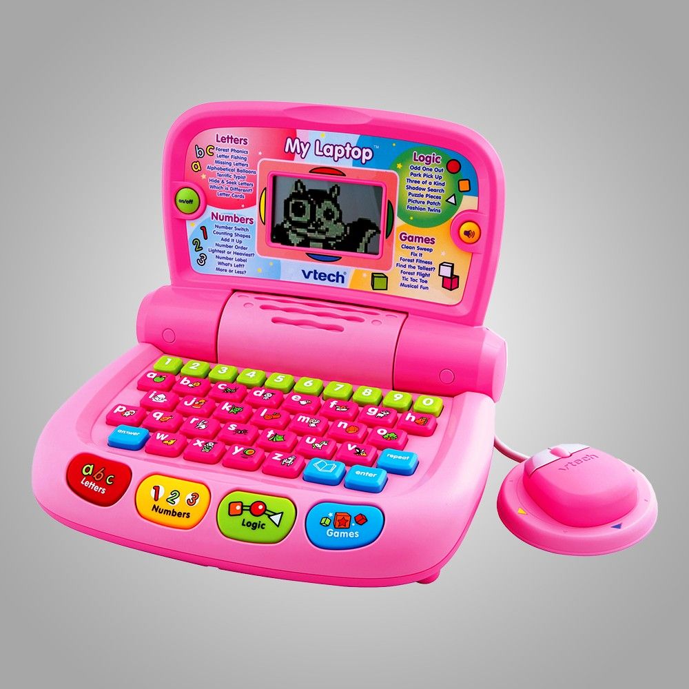 pink laptop toy