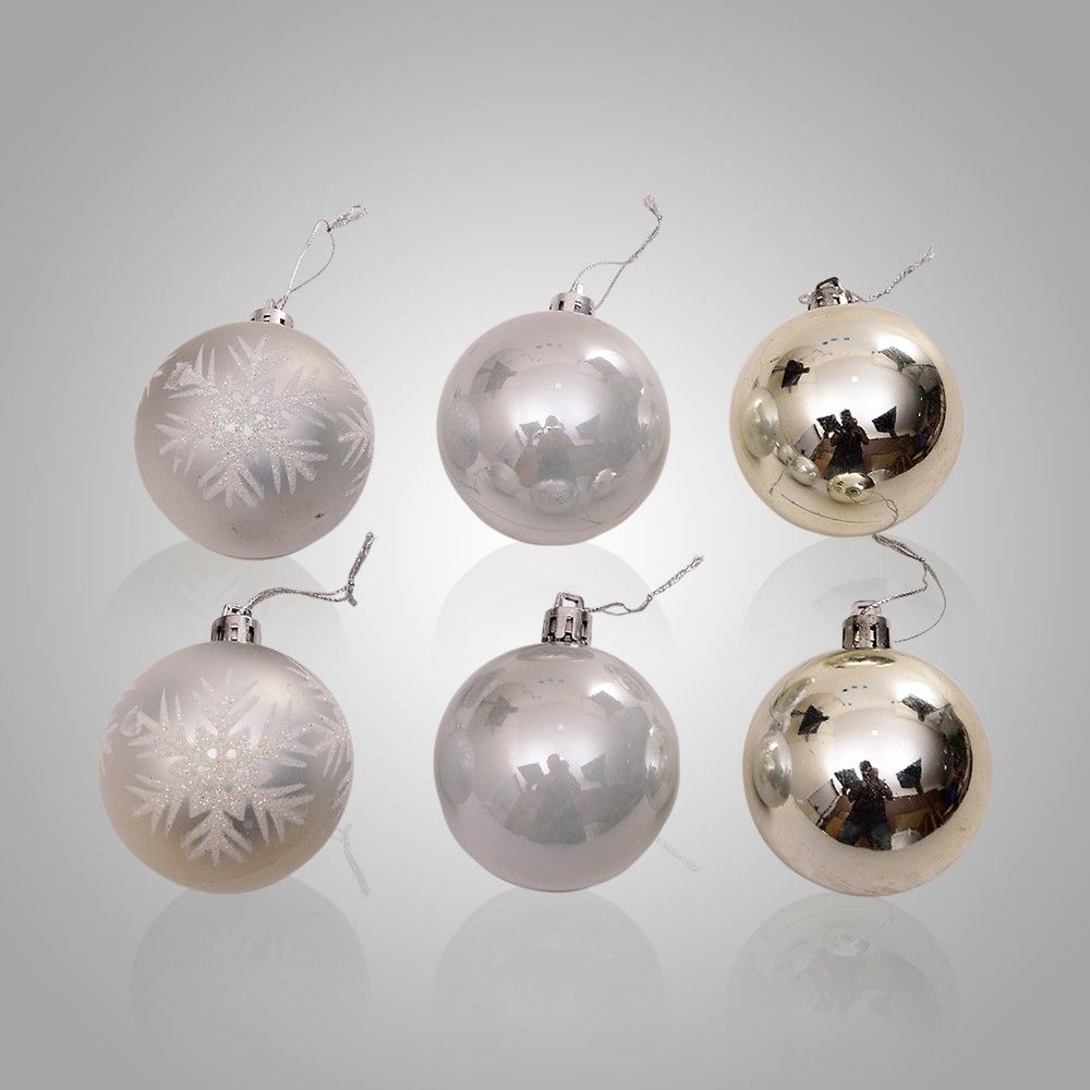 large silver christmas ball ornaments