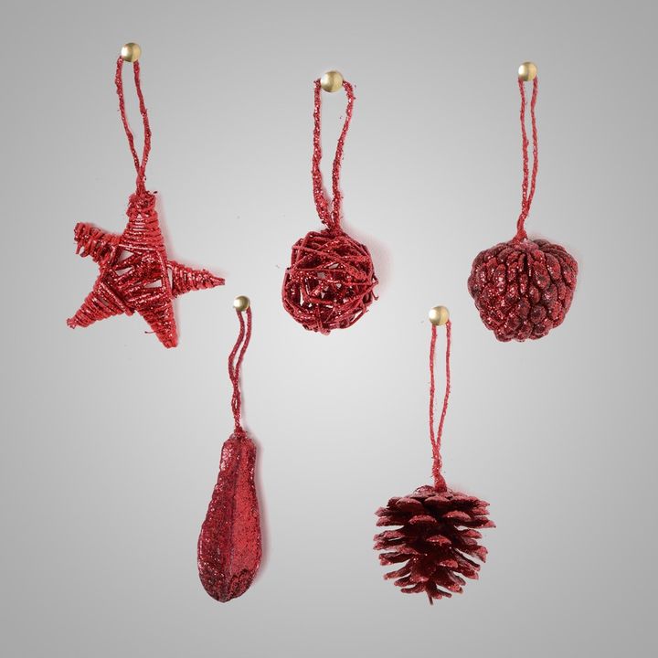 Buy Christmas Tree Decorations Red Online 199 Hopscotch