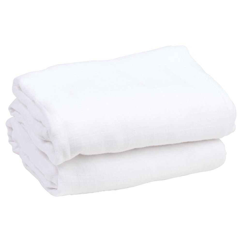 white swaddle blanket