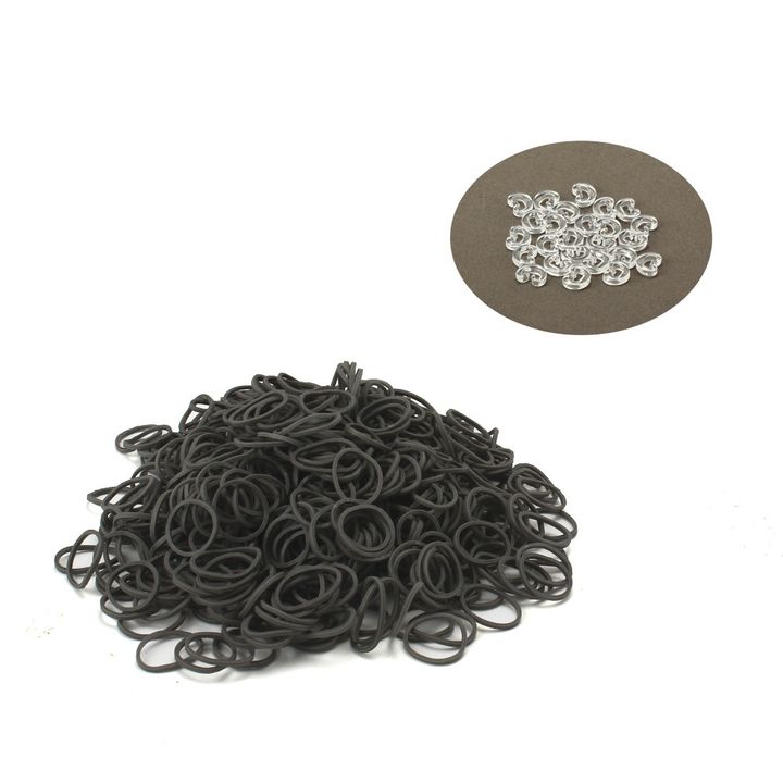 Buy Official Rainbow Loom Gray Color 600 Pcs Counts Bands Online