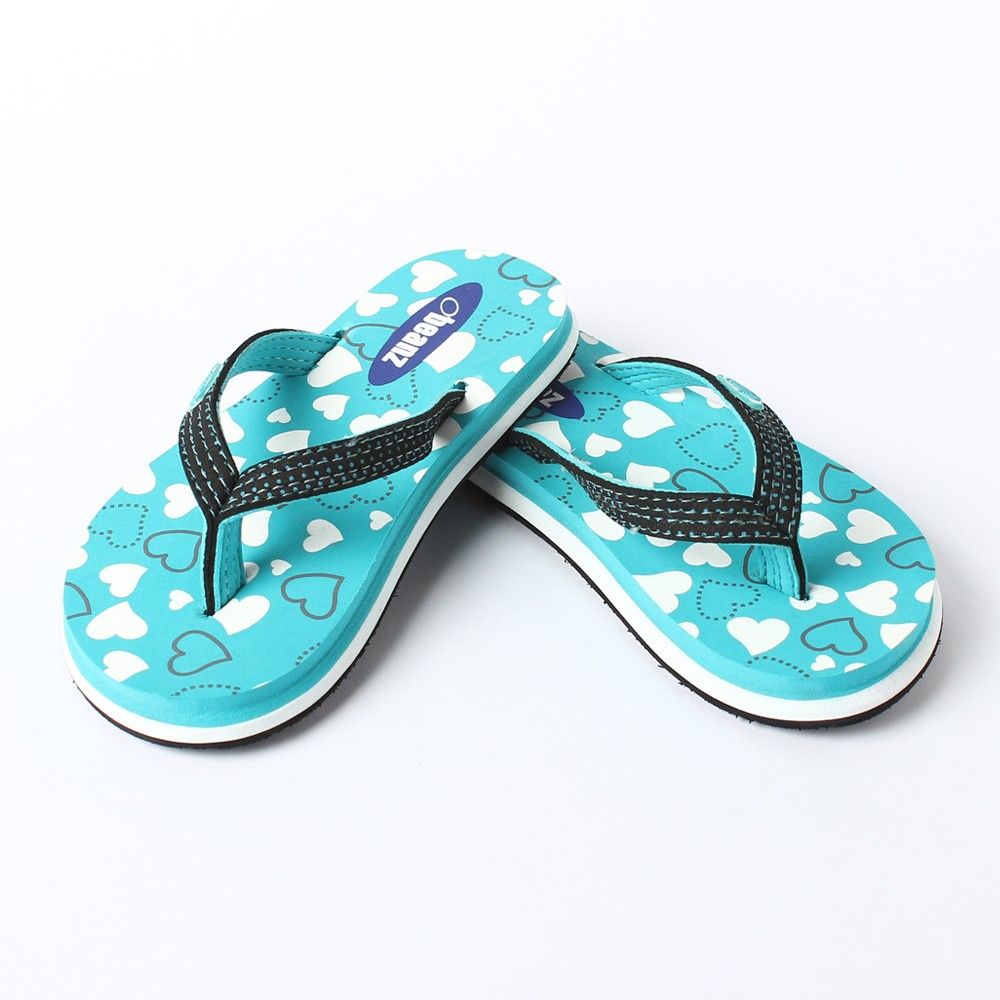 

little hearts flip flop white teel black beanz presents a