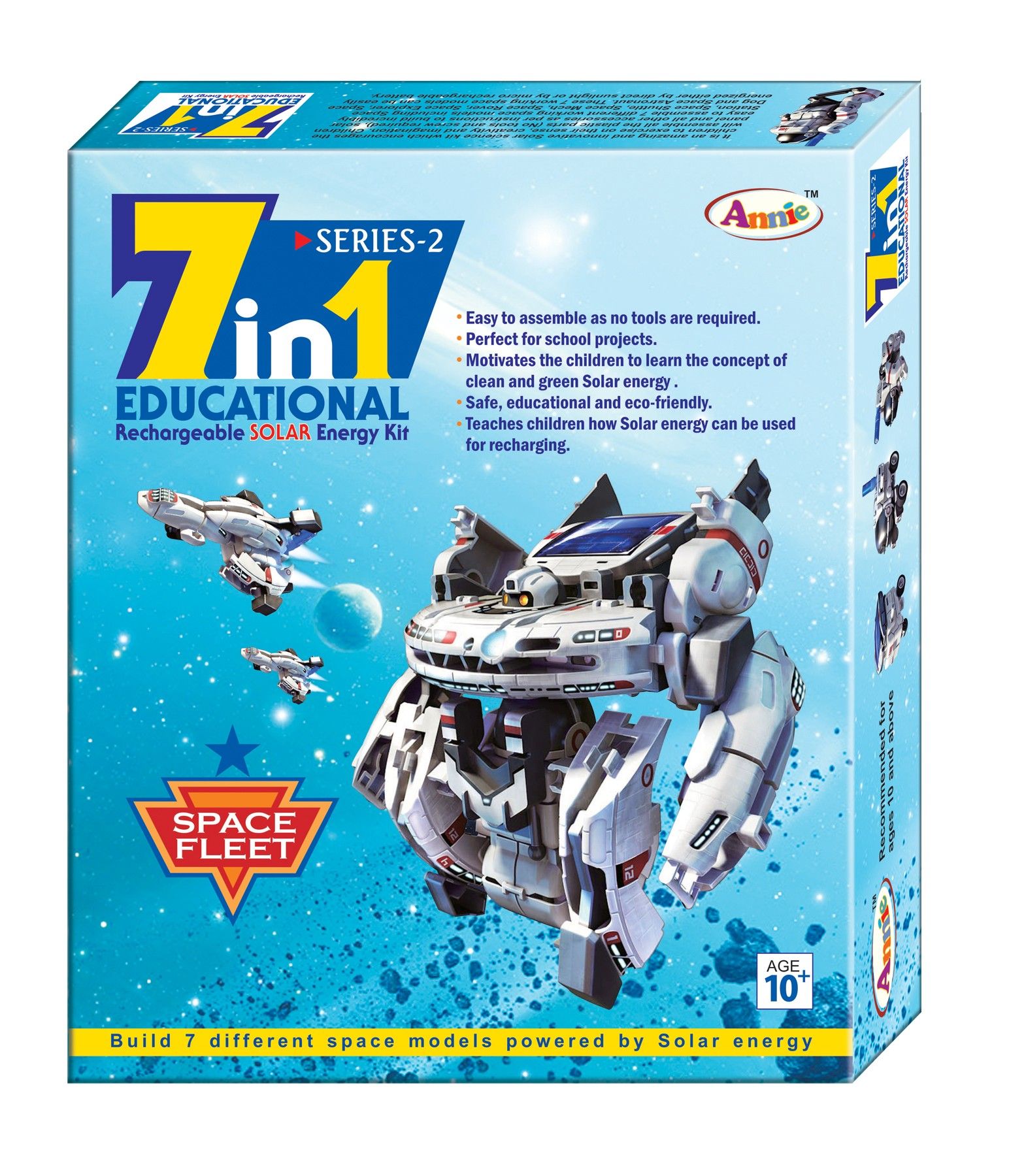 Annie 7-in-1 Educational Rechargeable Solar Energy Kit Series - 2