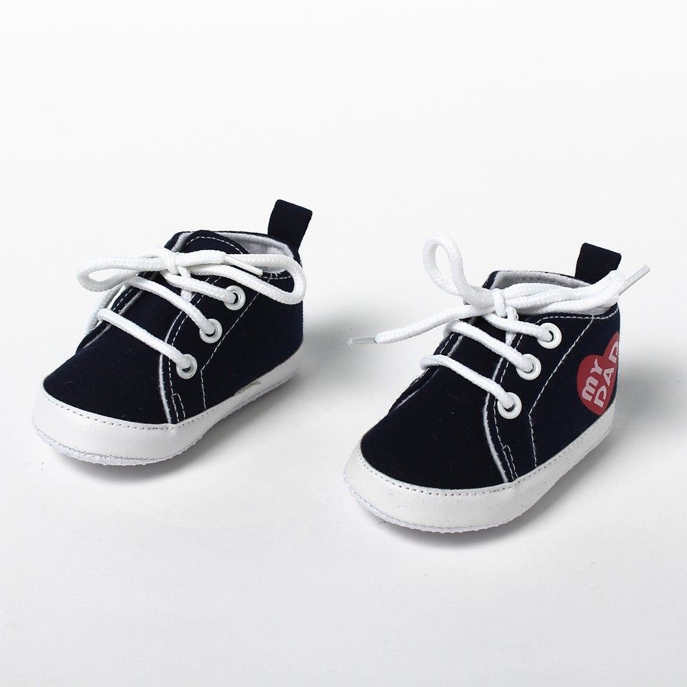navy infant shoes