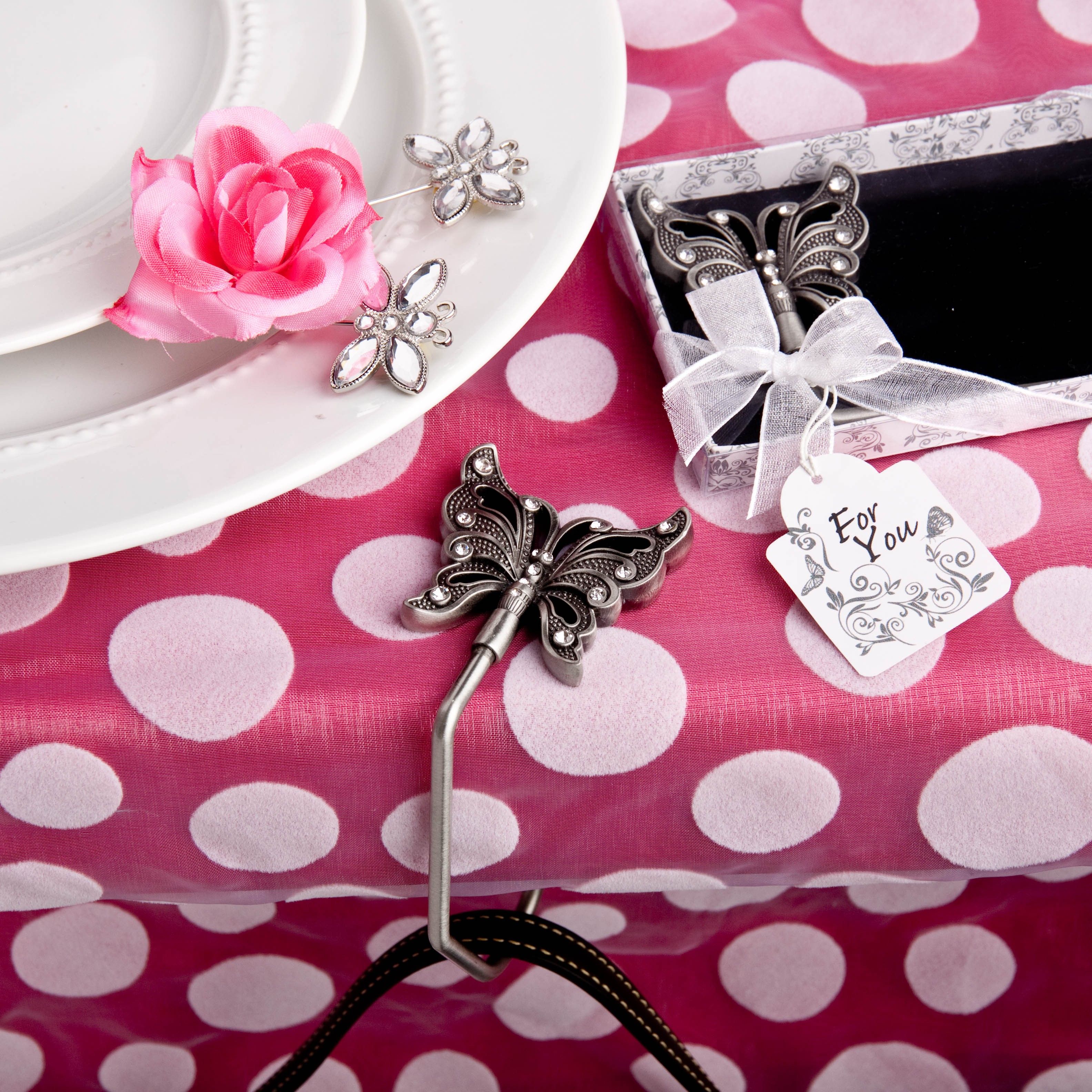 

a stunning butterfly design brings beauty and appeal to this