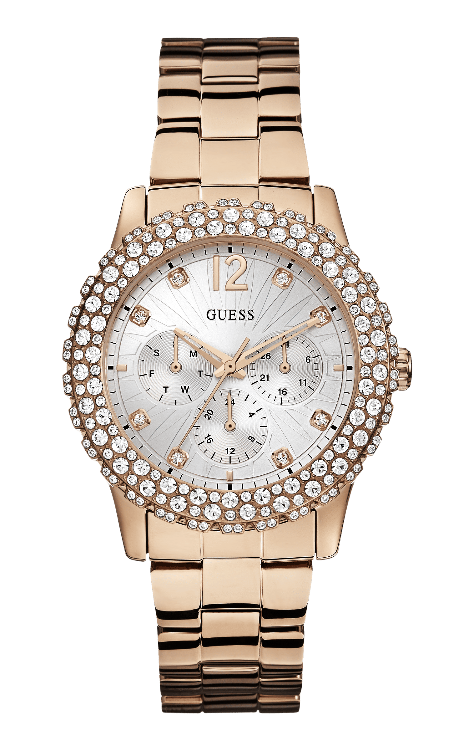 Guess Rose Gold Tone Dazzler Watch - Guess Watches