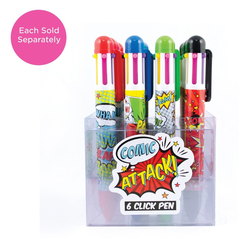 Click Ink Pen Comic Attack Display - International Arrivals