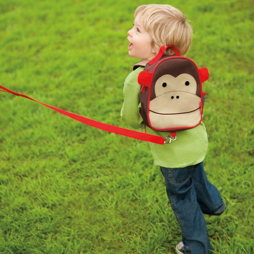 backpack with monkey