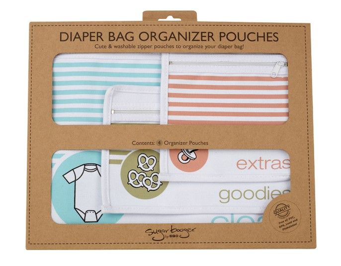 Sugarbooger diaper bag 2025 organizer pouches cotton