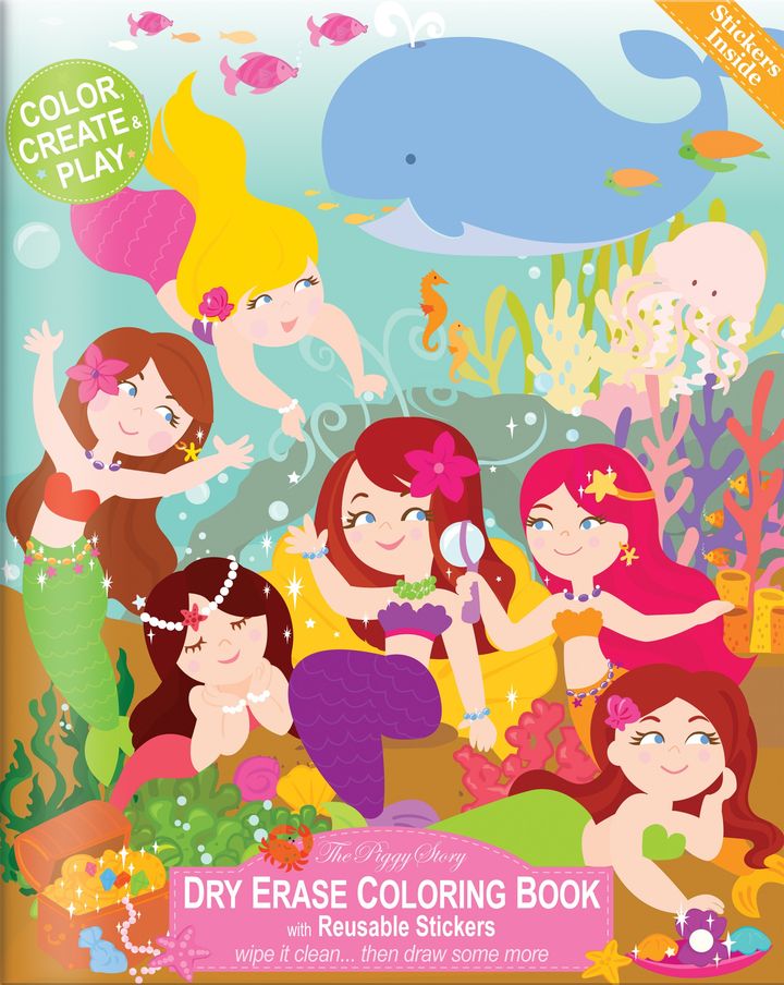 990+ Magical Mermaids Coloring Book Best HD
