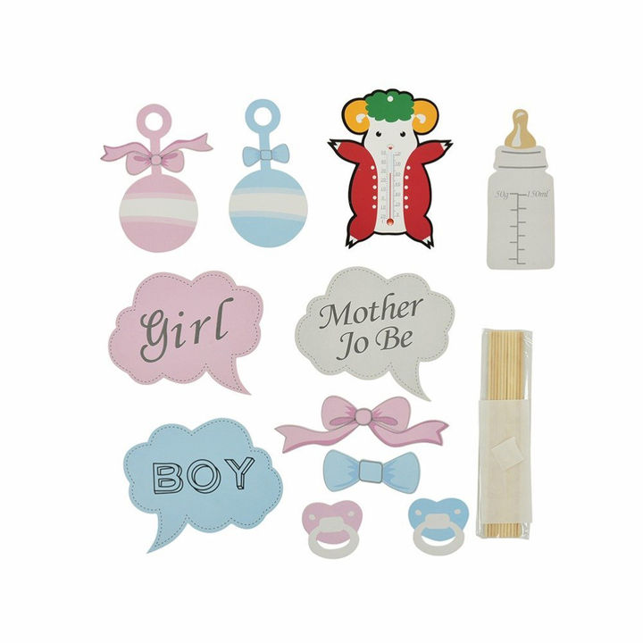 Photo Booth Props Diy Bottle Baby Shower Boy Or Girl Birthday Favor