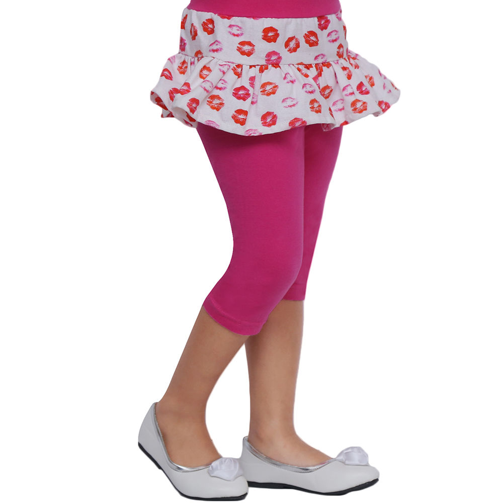 Buy Girls Pink Solid Regular Fit Leggings Online - 727295 | Allen Solly