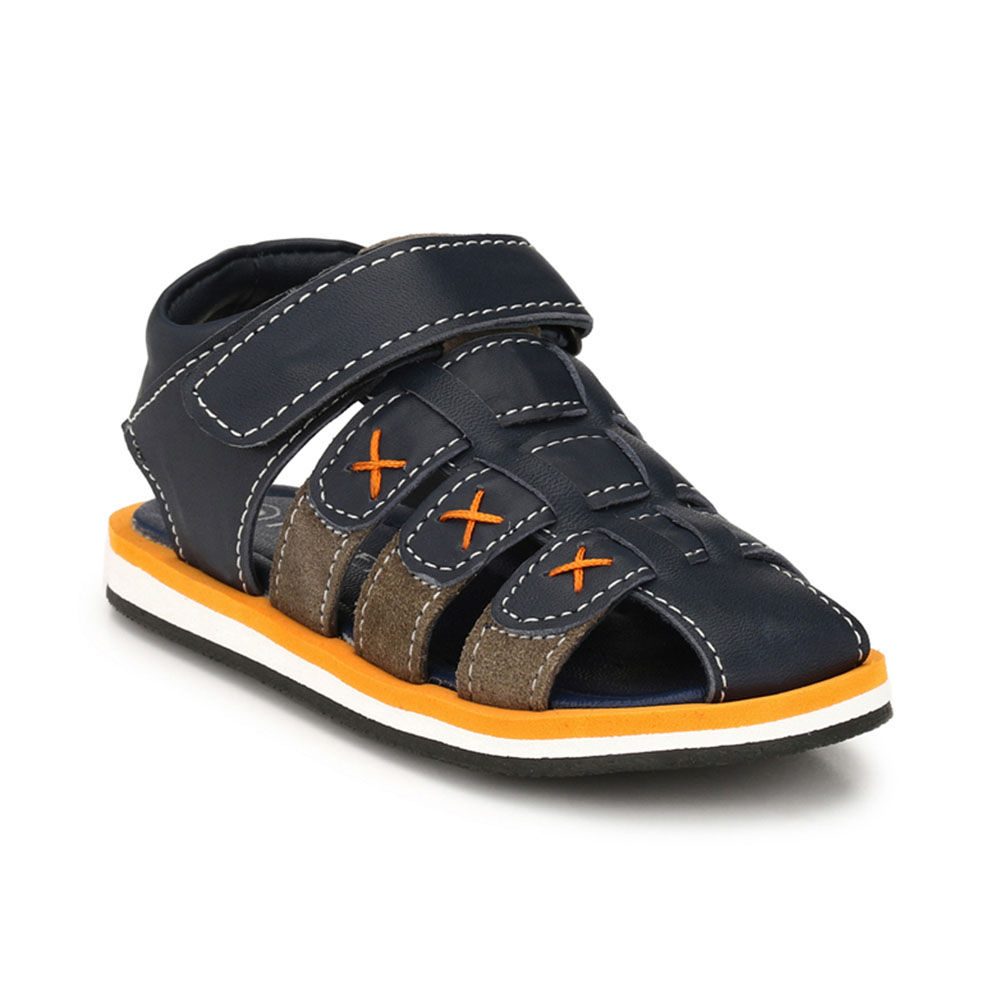 Genuine Cross Sandals Blue Stitch Leather EHID2W9