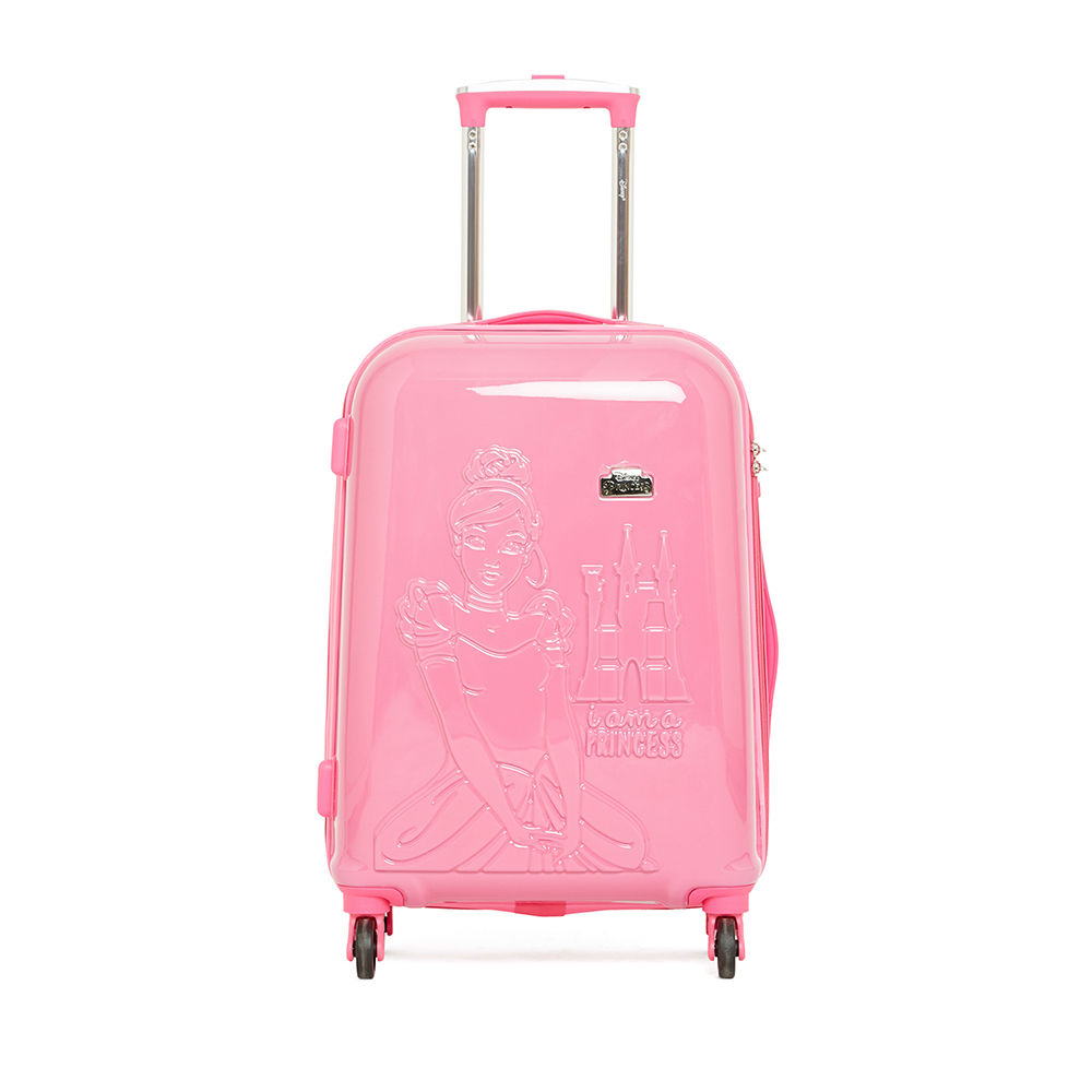 pink suitcase trolley