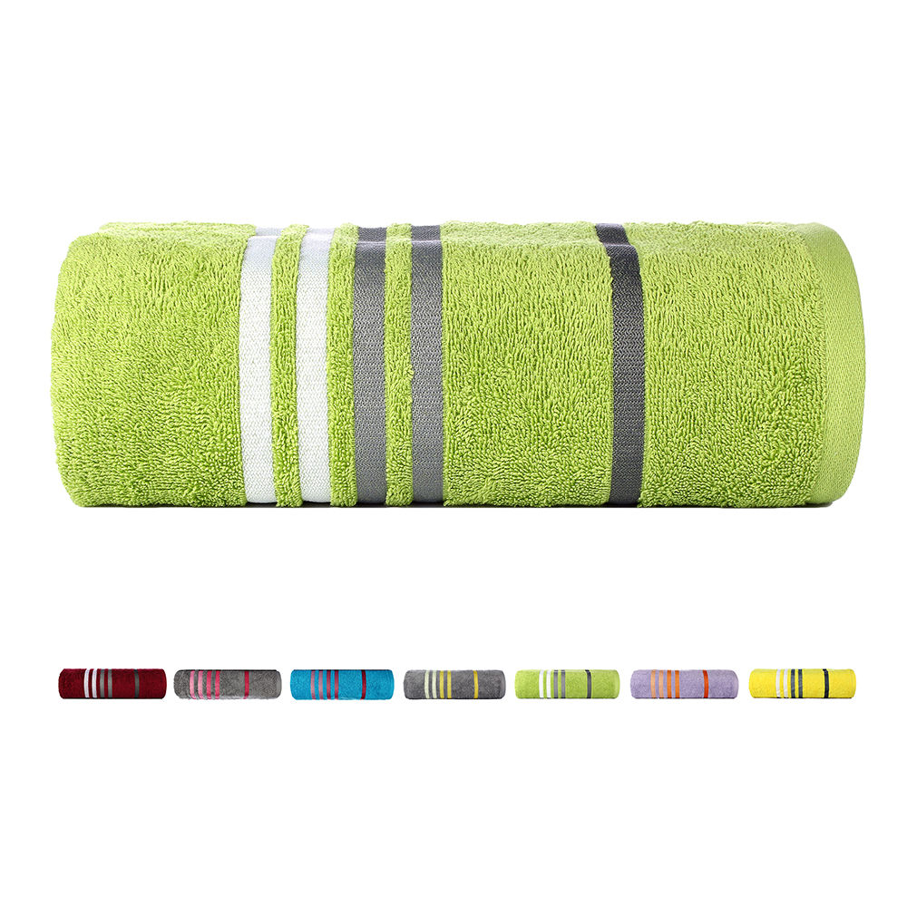 lime green bath towels