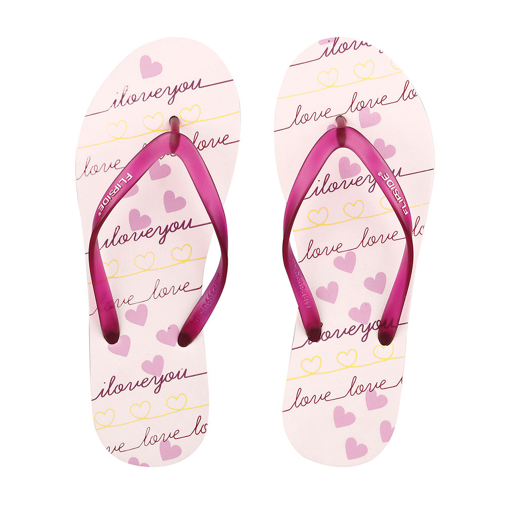 love pink flip flops