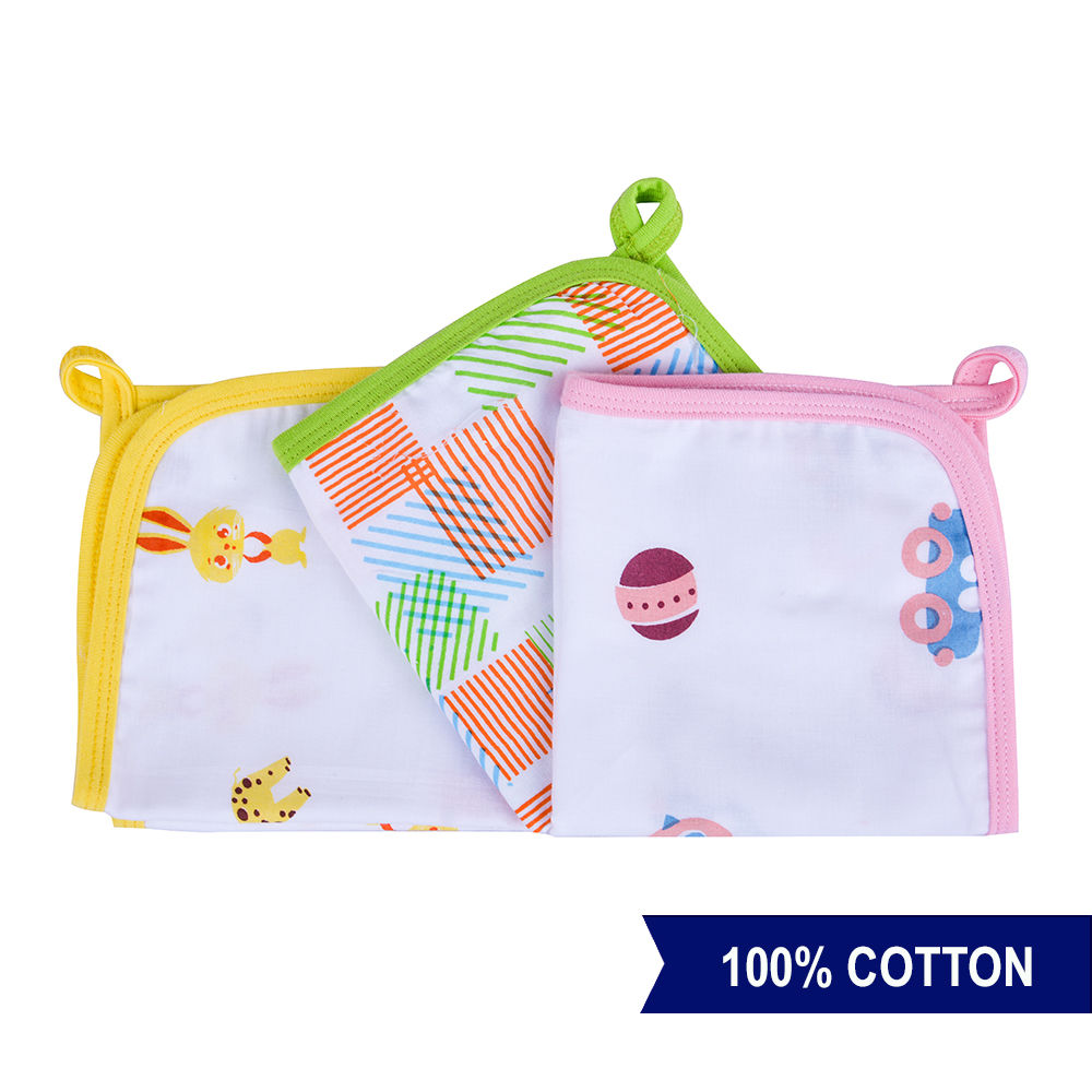 

wonder wee provides this woven mulmul washcloth set in unique