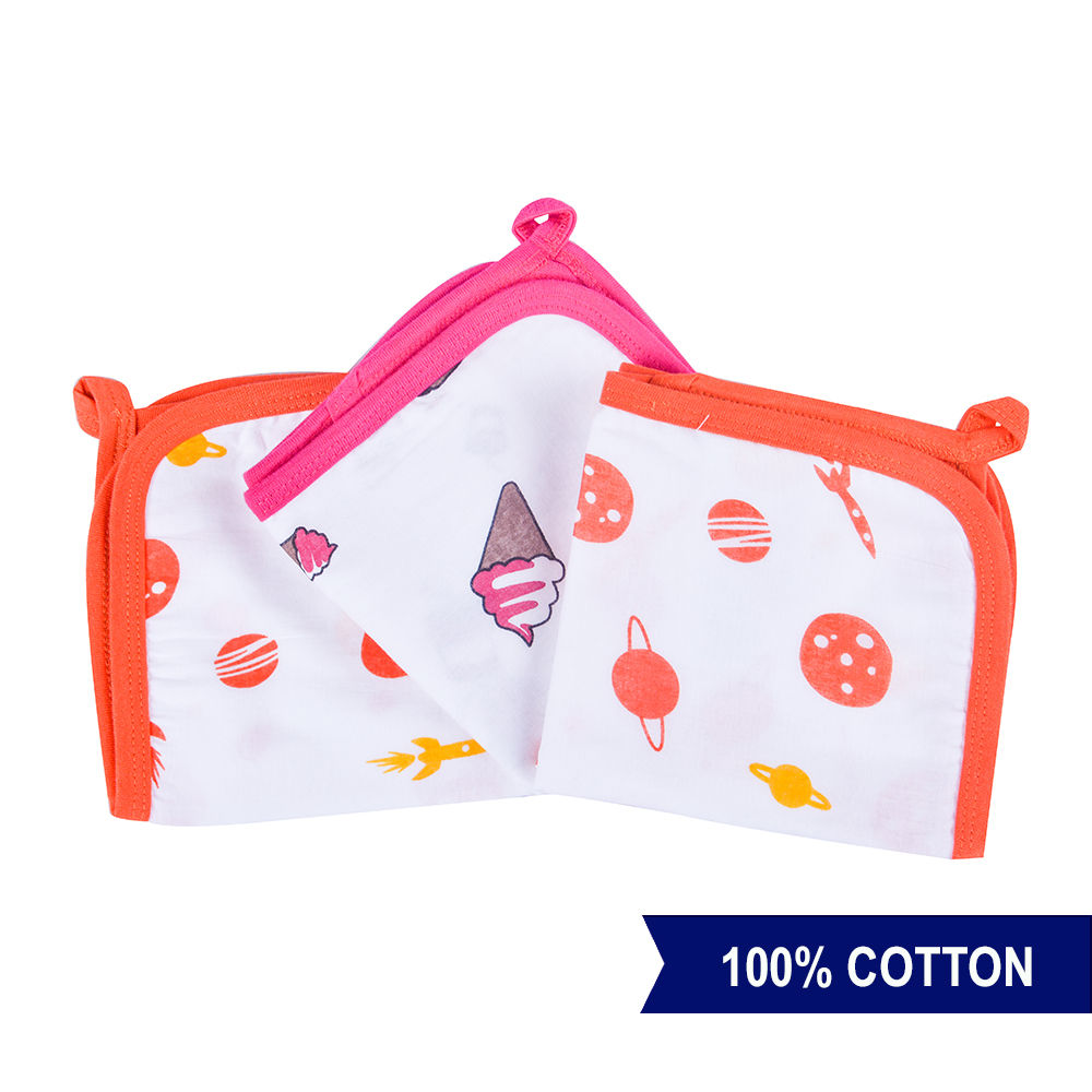 

wonder wee provides this woven mulmul washcloth set in unique