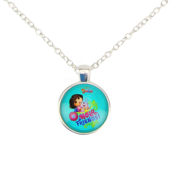 Glass Cabochon Pendant Hola Friends