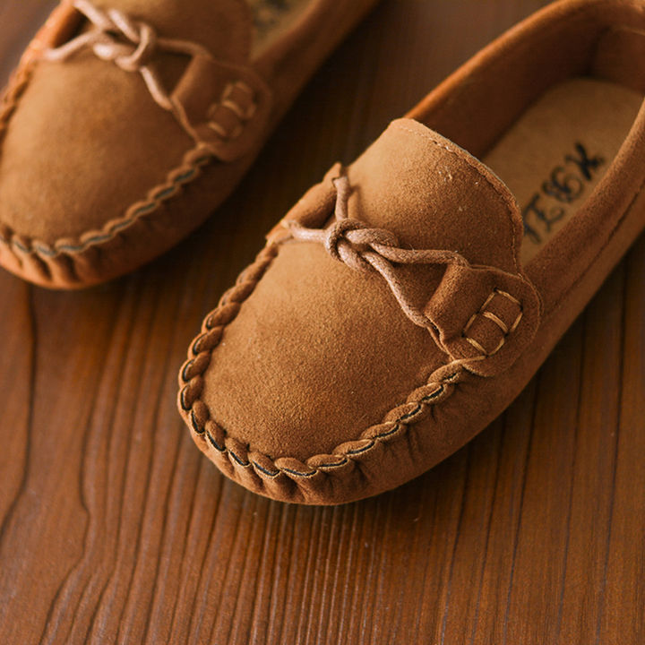 Shop Online Brown Moccasins With Stitch Detailing at ₹443