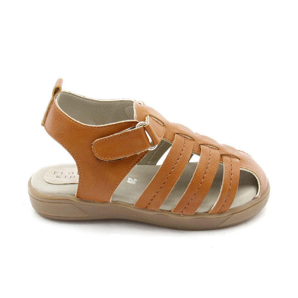 Tan closed best sale toe sandals