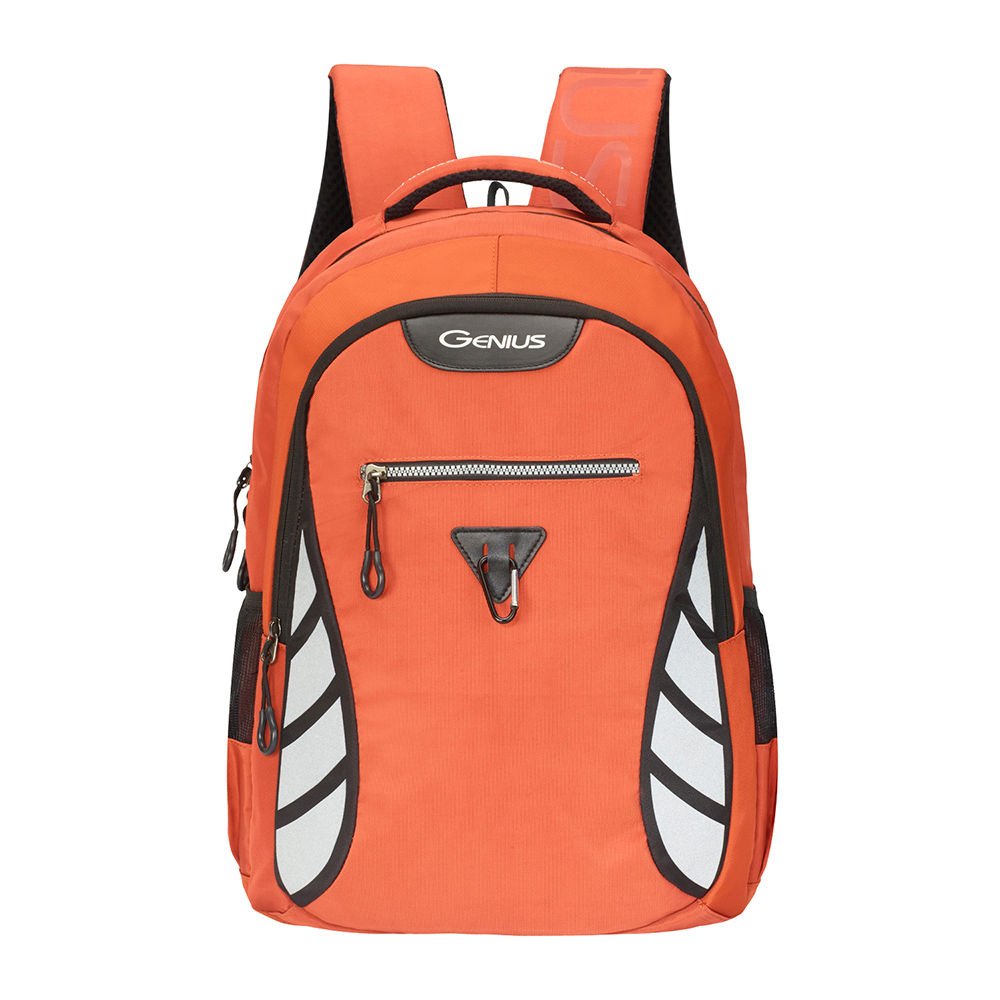 orange school backpack