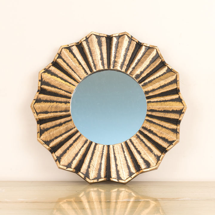 Copper Round Mirror