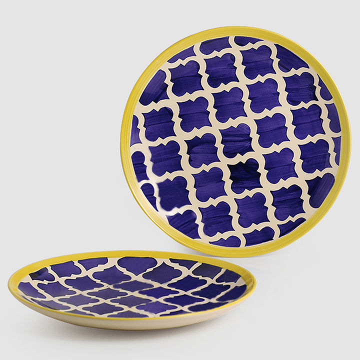 Buy Set Of 2 Moroccan Plate Pair Handpainted Plates Online 703 Hopscotch