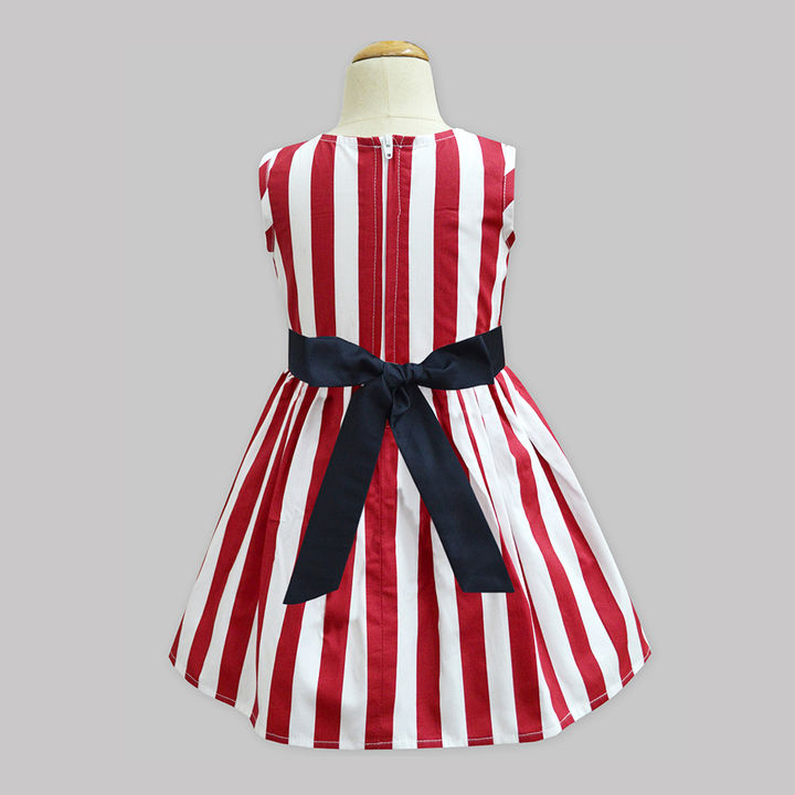 Buy Red Stripe Navy Antalya Dress Online 350 Hopscotch