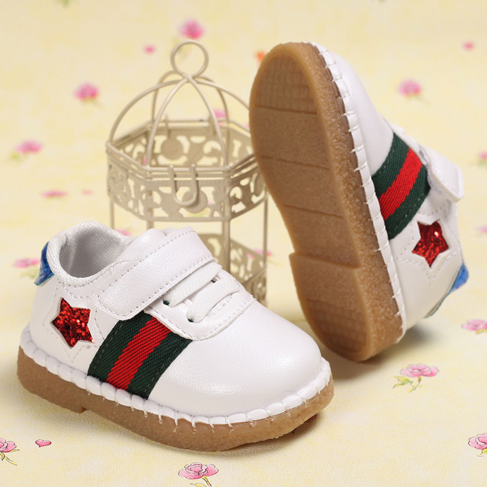 red infant sneakers