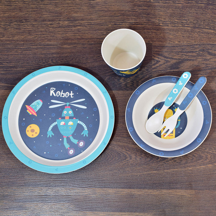 Buy Robot Dinner Set For Kids Set Of 5 Online 1170 Hopscotch