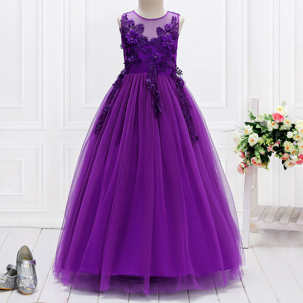 violet colour frock