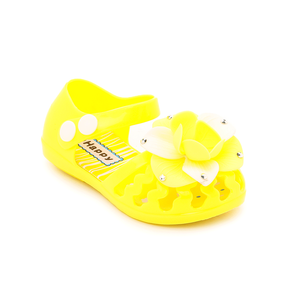 yellow jelly shoes