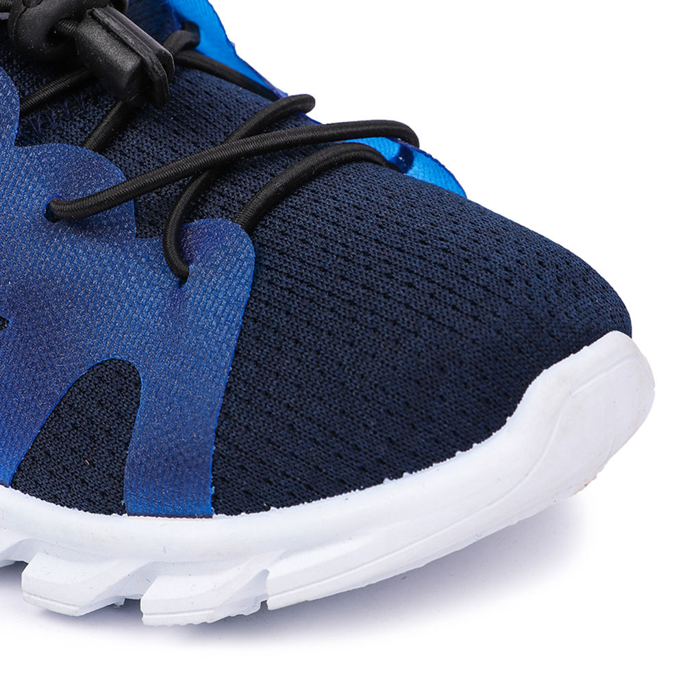 navy blue athletic shoes