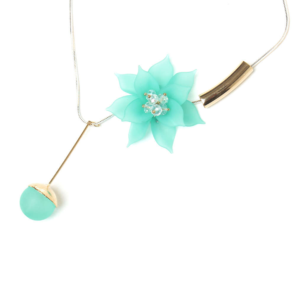 Shop Online Jasmine Flower Necklace Green at ₹379