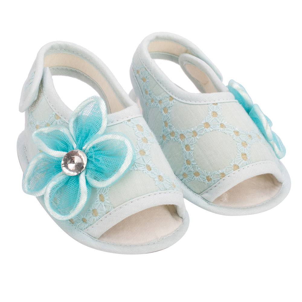 Blue With Sandals With Blue Sandals Flowers Flowers Fl1cJTK3