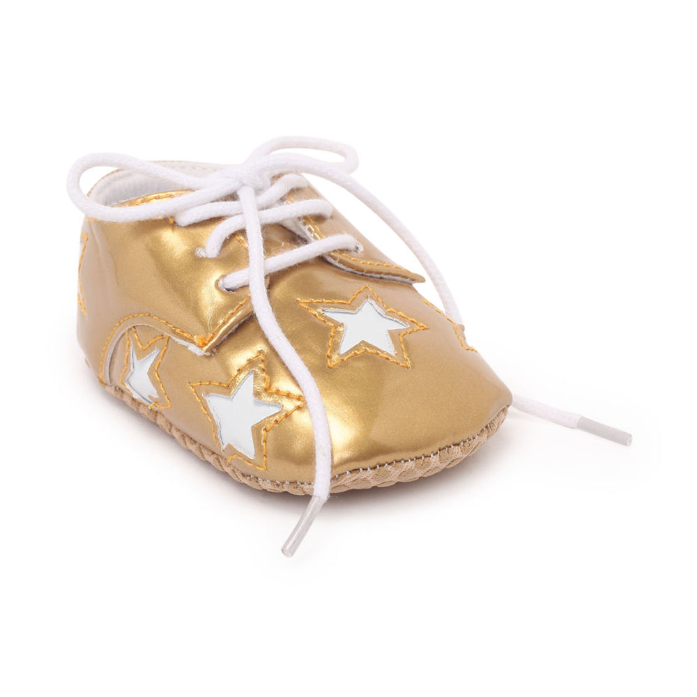 gold infant shoes