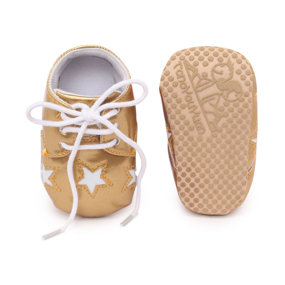 gold infant shoes