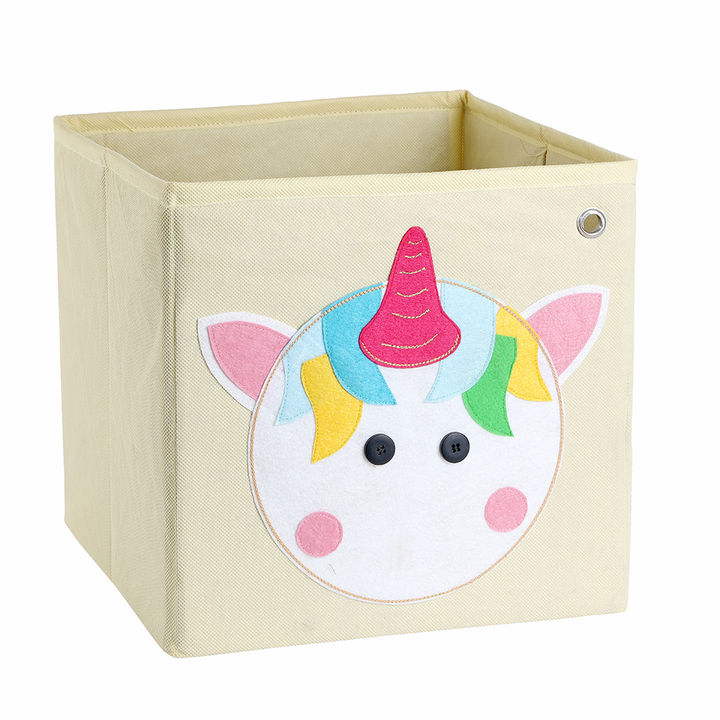 Buy Unicorn Face Storage Cube Cream Online 499 Hopscotch