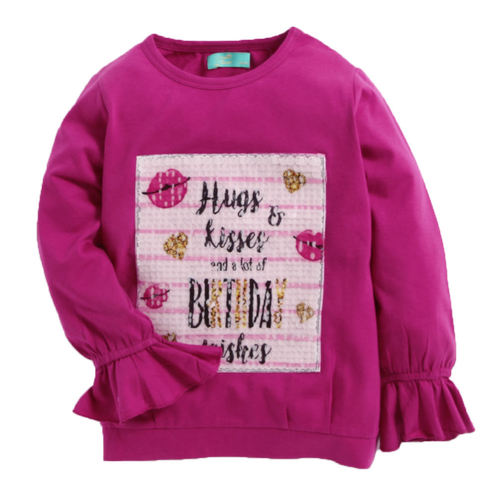 pink sequin sweatshirt