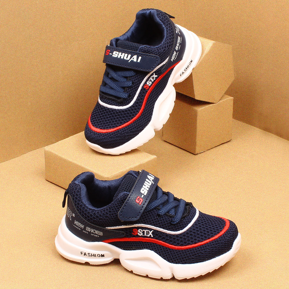 navy athletic shoes