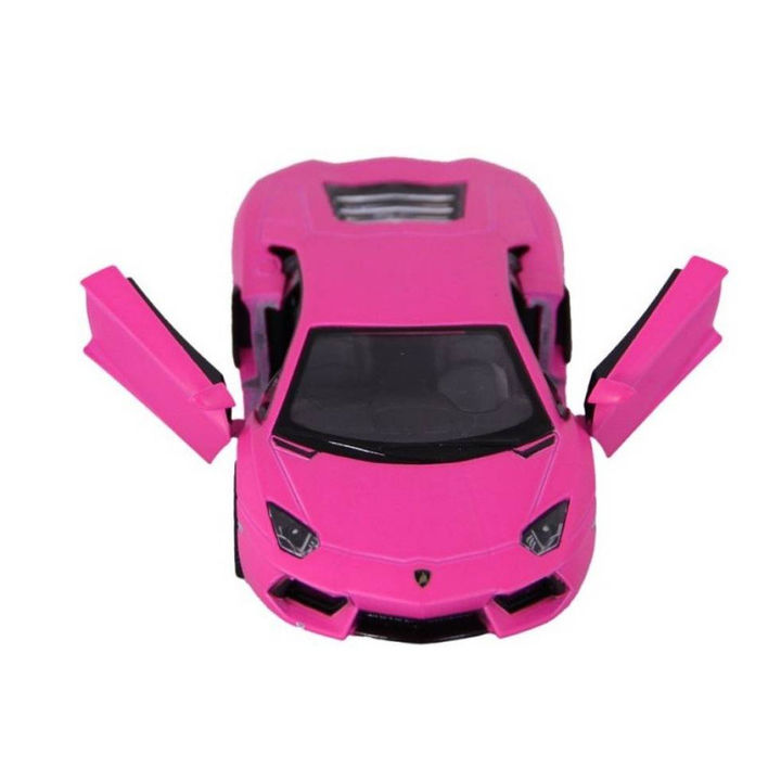 Buy 136 Scale Die Cast Metal Pink Murcielago Pull Back Car