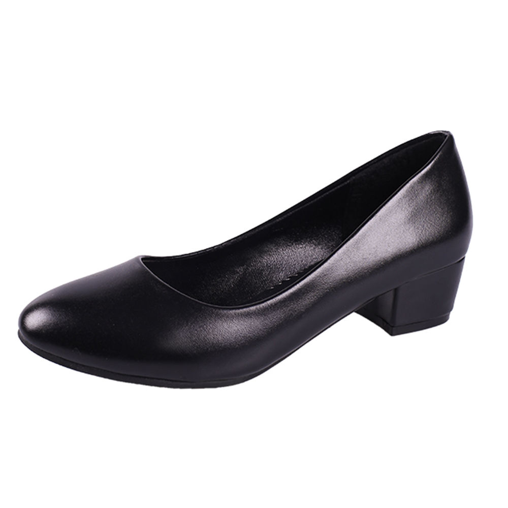 Women's Black Dress Shoes Peep Toe Sequined Platform Heels Pumps |FSJshoes