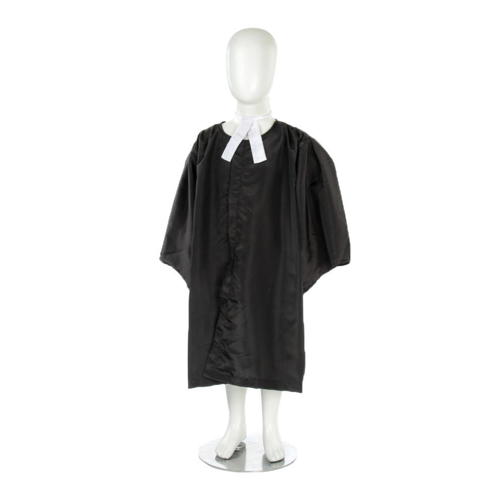 

lawyer advocate kids fancy dress costume costume contents black robe
